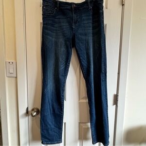 Kut From The Kloth Diana Skinny Size 16 Dark Denim